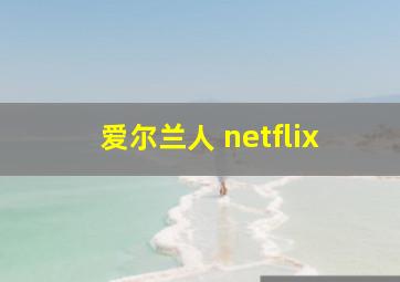 爱尔兰人 netflix